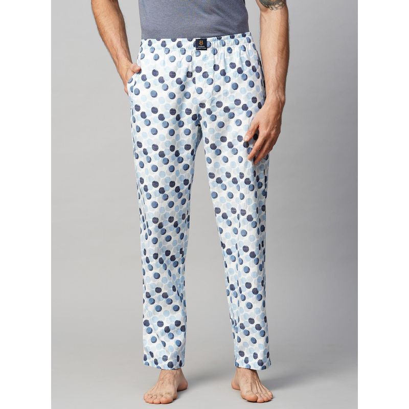 Urban Scottish Men Regular Fit Cotton Printed Mid Rise Pyjama (S)