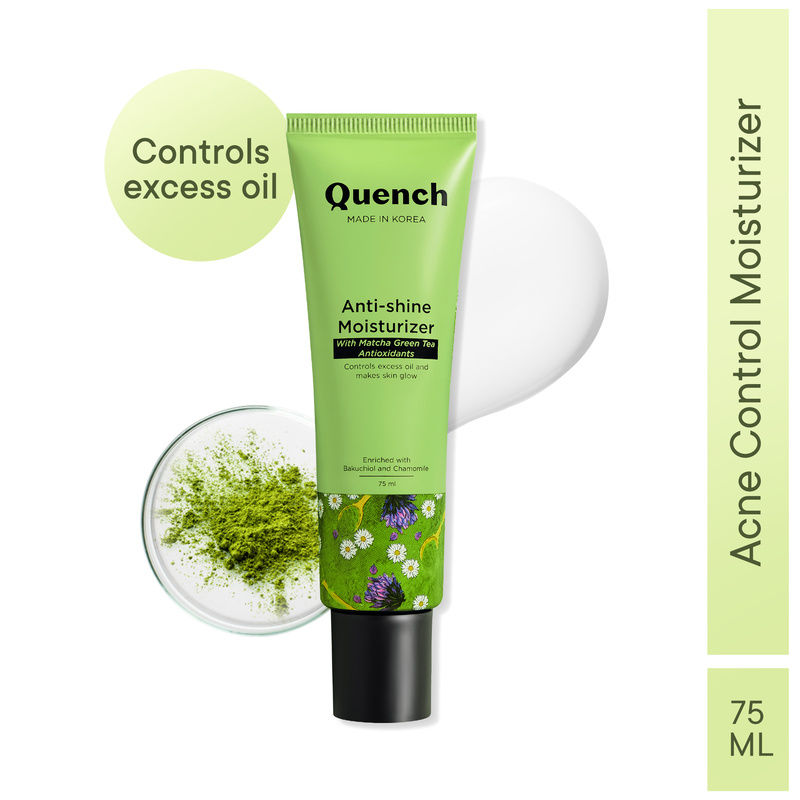 Anti-Shine Moisturizer with Matcha Tea for Acne Prone Skin to Reduce Pimples & Dark Spots