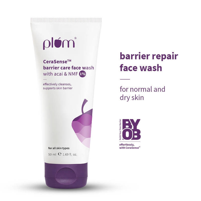 Plum Cerasense Barrier Repair Hydrating Face Wash With Ceramides For Dry, Sensitive Skin