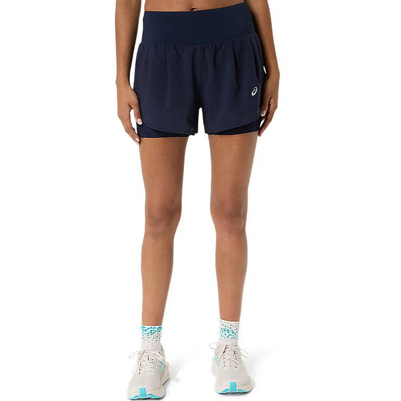ASICS Road 2-N-1 3.5In Blue Shorts (XS)