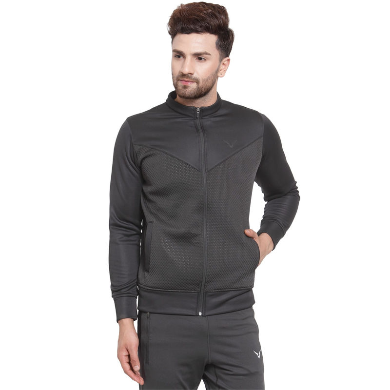 INVINCIBLE Black Mens Buck Dot Champion Jacket (M)