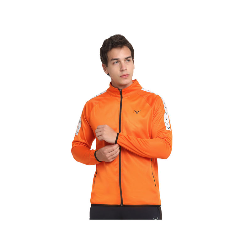 INVINCIBLE Burnt Orange Mens Poly Classic Jacket (S)