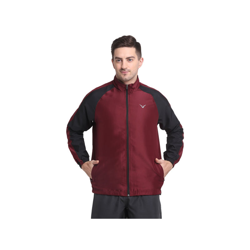 INVINCIBLE Burgundy Mens Classic Jacket (M)