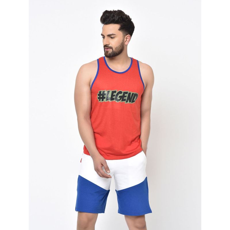 Aesthetic Bodies Men's Printed Legend Vests - Red (S)