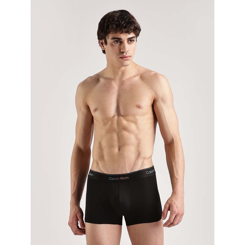 Calvin Klein Solid Black Low Rise Trunk (XL)