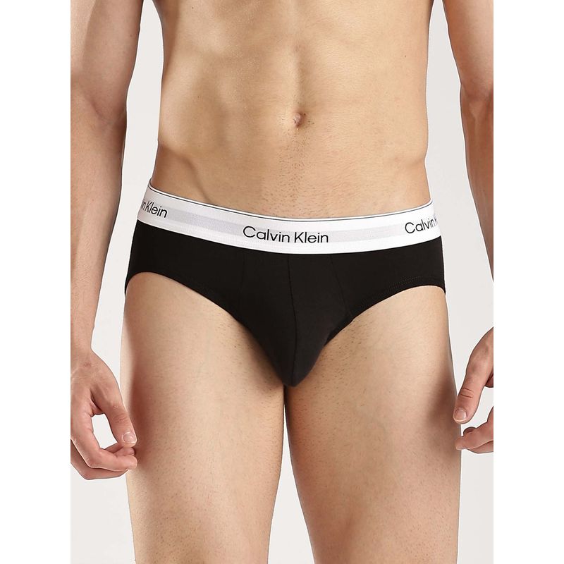 Calvin Klein Solid Multi-Color Low Rise Briefs (Pack of 3) (XL)