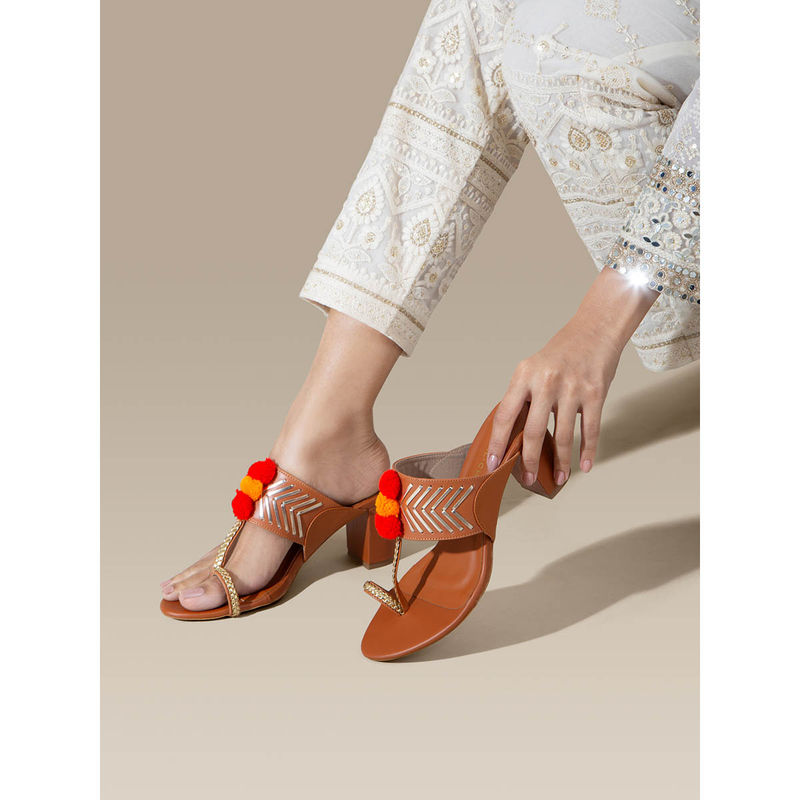 Chaal Chalan Beige Fiza Heels (EURO 36)