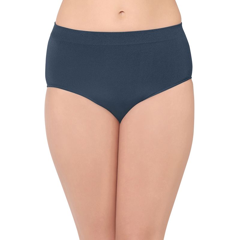 Wacoal B-Smooth High Waist Full Coverage Solid Brief Panty Blue (S)