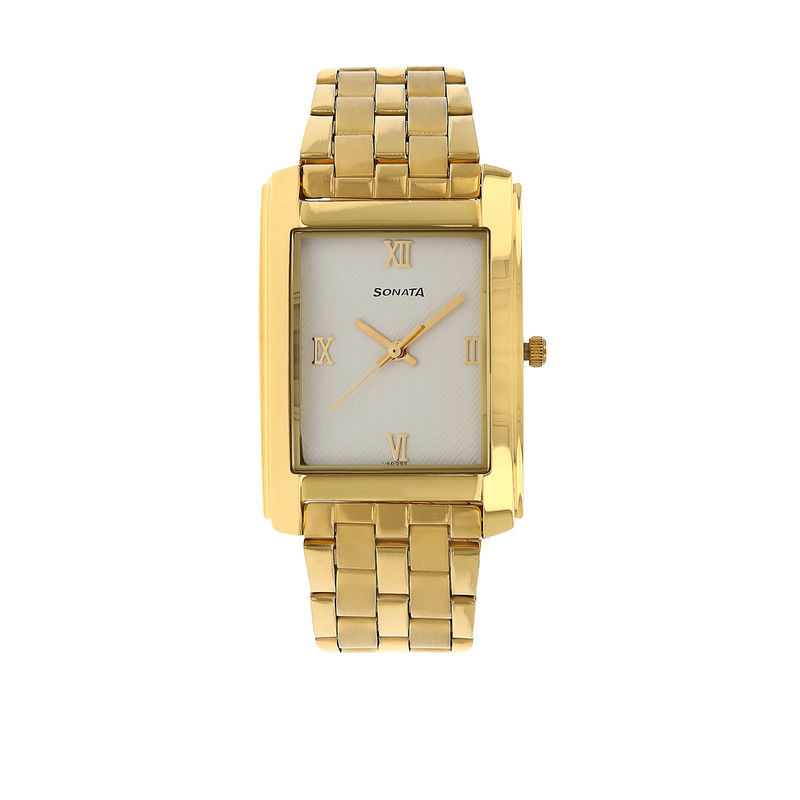 Sonata top watch square