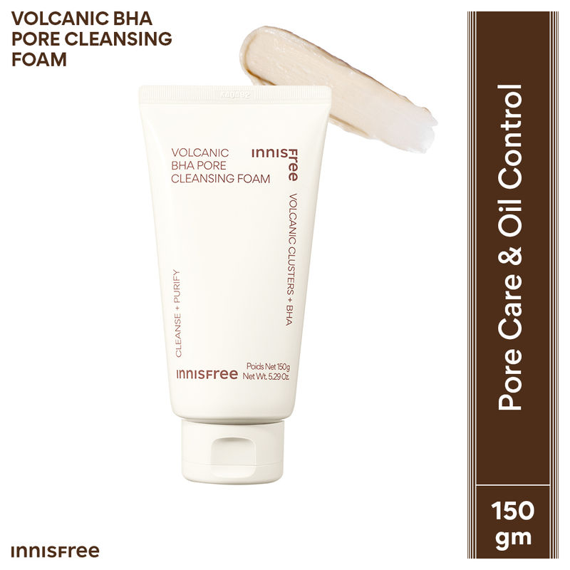 Innisfree Volcanic Clusters BHA Foaming Daily Cleanser For Excess Oil, Clogged Pores, Oily Skin