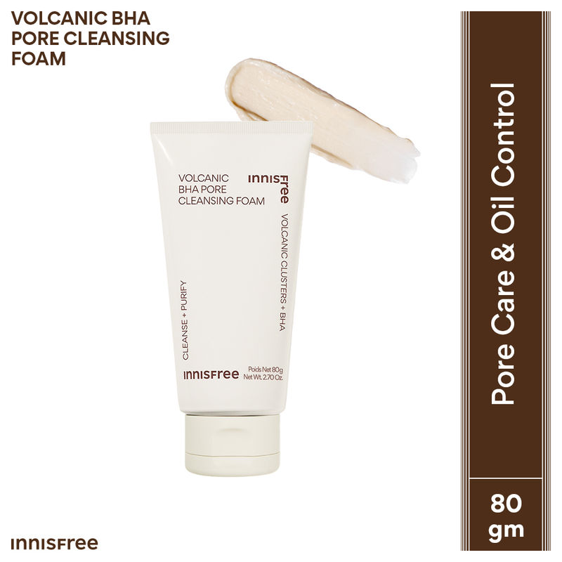 Innisfree Volcanic Clusters Bha Foaming Daily Cleanser For Excess Oil, Clogged Pores, Oily Skin
