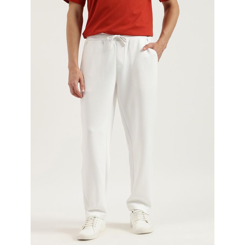 United Colors of Benetton Embossed Tape Regular Fit Scuba Trackpant (42)