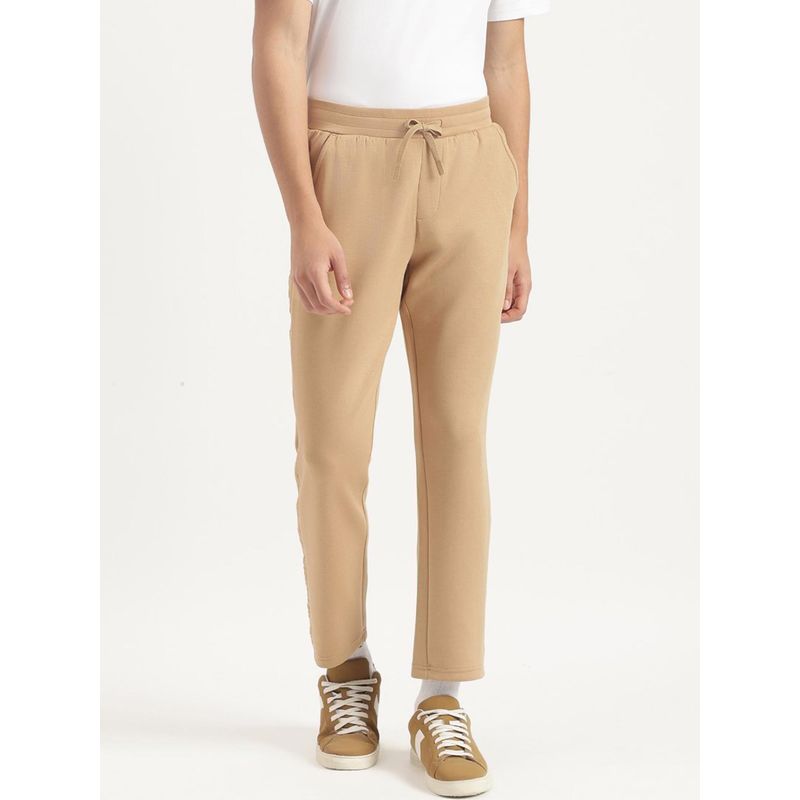 United Colors of Benetton Embossed Tape Regular Fit Scuba Trackpant (42)