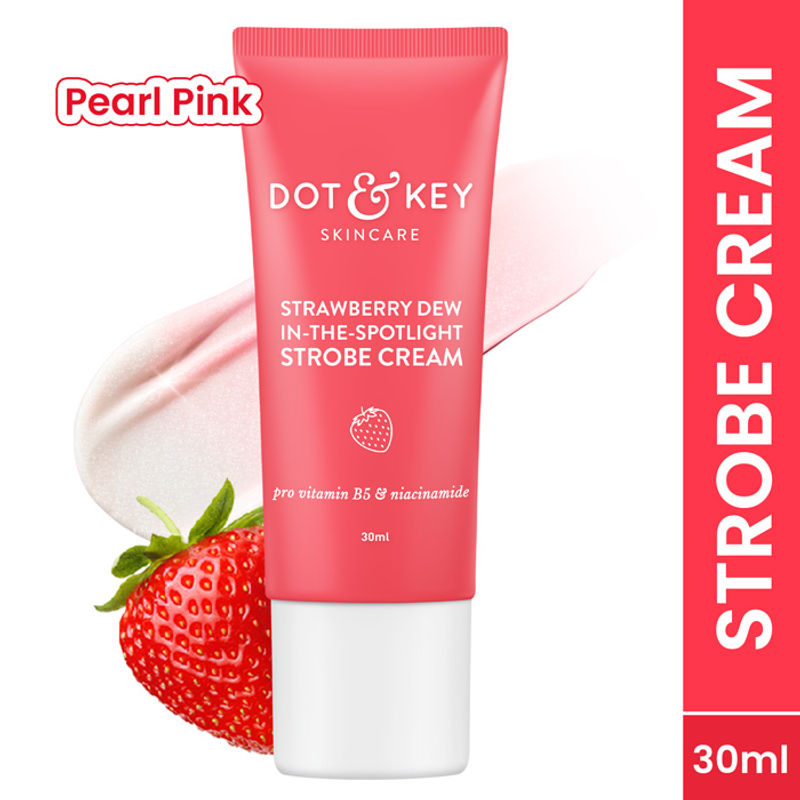 Dot & Key Strawberry Dew In-The-Spotlight Strobe Illuminating Cream + Moisturizer With Hyaluronic Pearl Pink