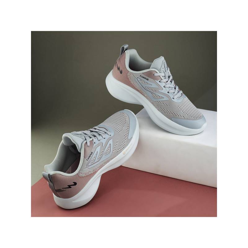 Campus GLIMPSE Grey Women Running Shoes (UK 4)