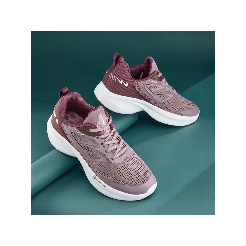 Campus GLIMPSE Mauve Women Running Shoes (UK 5)