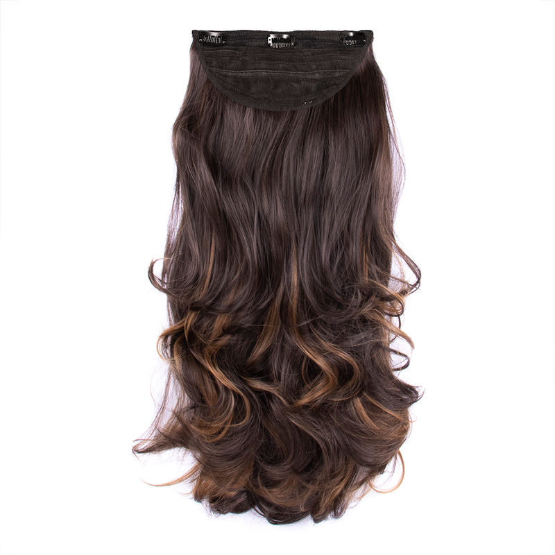 Streak Street Clip-In 24 Out Curl Mix Brown Hair Extensions