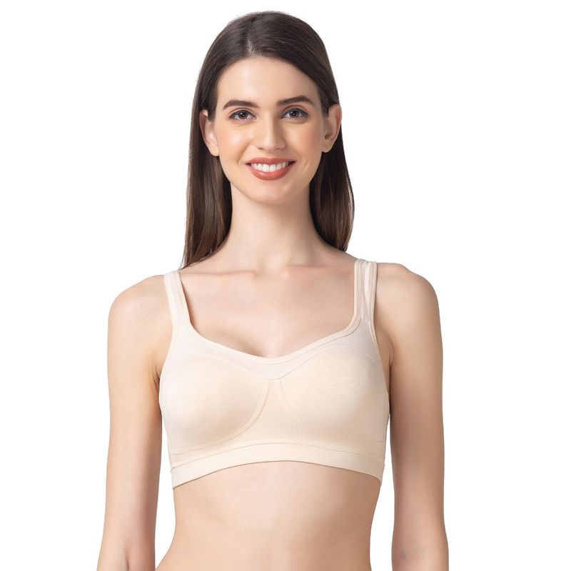 Candyskin Women Nude Non-Padded Non-Wired Bra (36D)