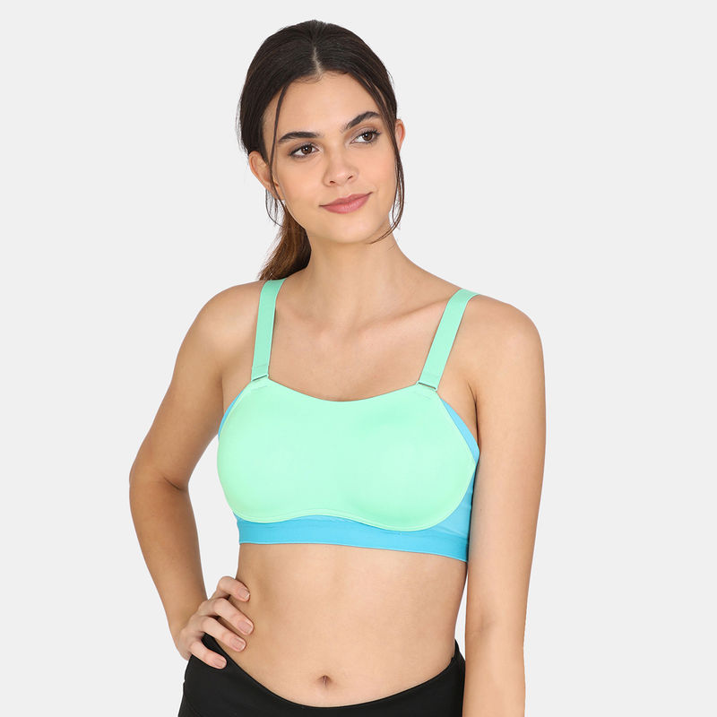 Zivame High Impact Sports Bra With No Bounce Spring Bud Green Buy