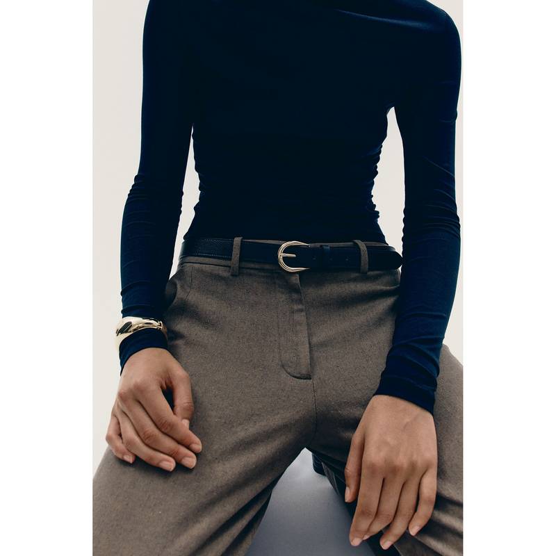 H&M Women Black Belt (90)