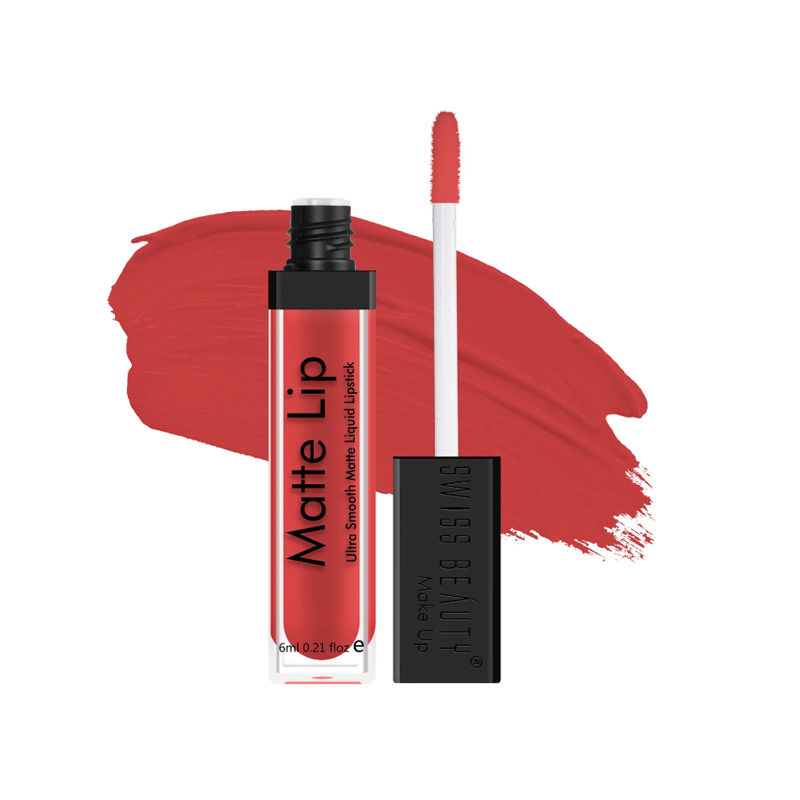 Swiss Beauty Ultra Smooth Matte Liquid Lipstick - 1 Hot Red