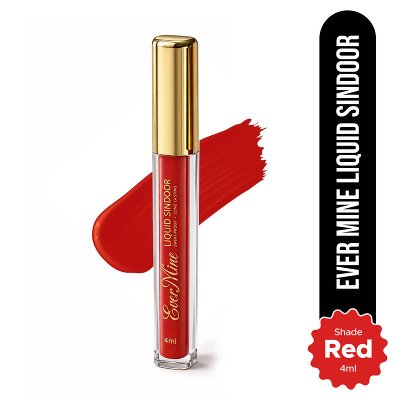 Hilary Rhoda Ever Mine Smudge-Proof Liquid Sindoor Highly-Pigmented Colour - 01 Red