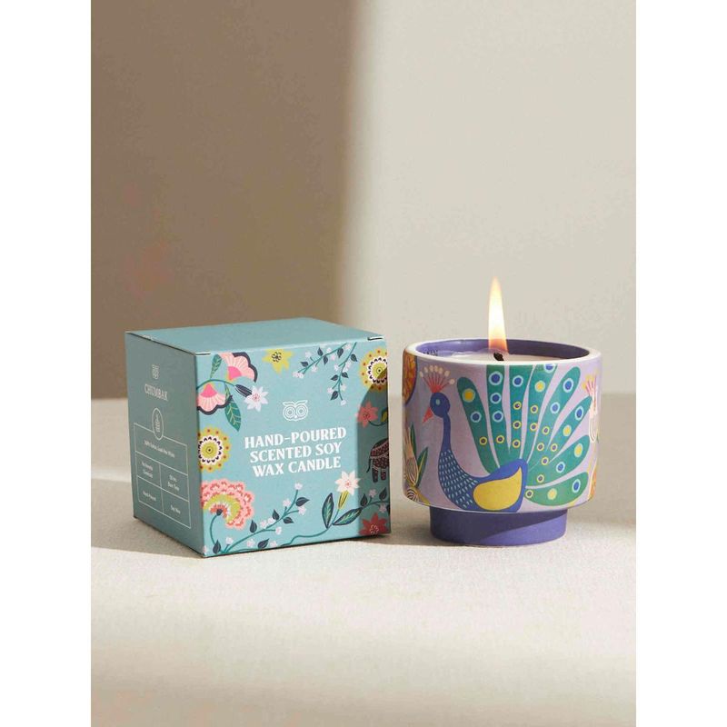 Chumbak Large Ceramic Jar Candle- First Rain (L)