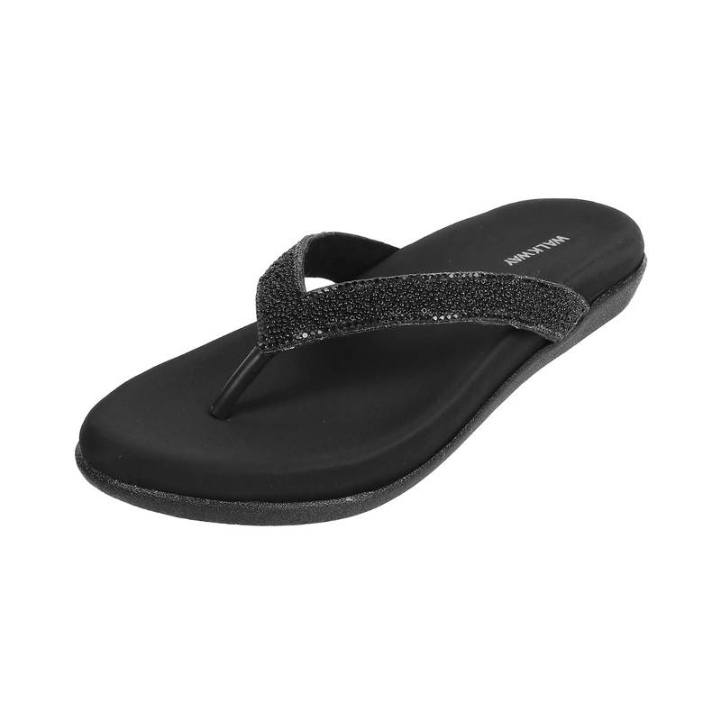 Walkway Black Casual Flats (EURO 37)