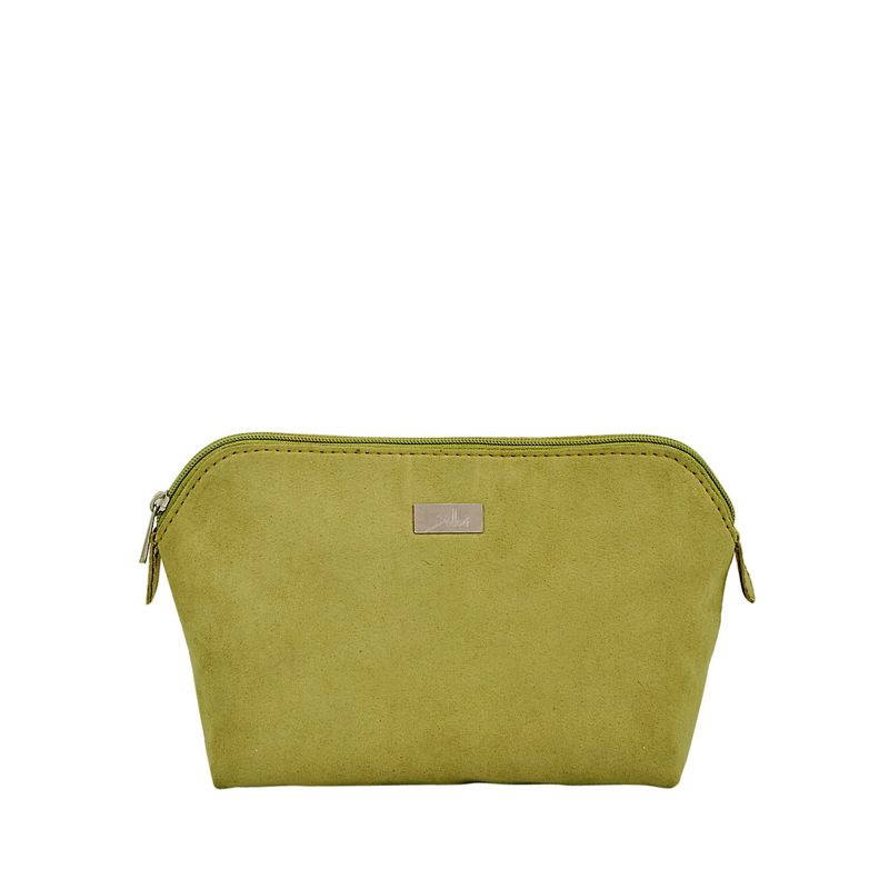 Yelloe Women'S Polyester Toiletry Kit Green Travel Bags