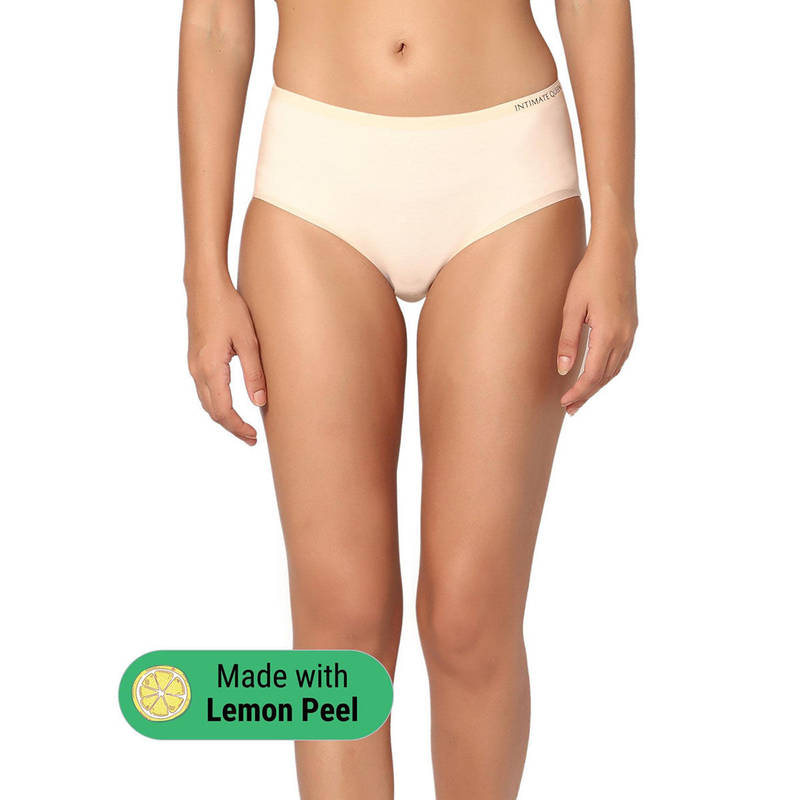 INTIMATE QUEEN Lemon Bae Maternity Briefs Soft QuickDry A Gentle Hug for Bump Skin & Sensitive Days Nude (XS)
