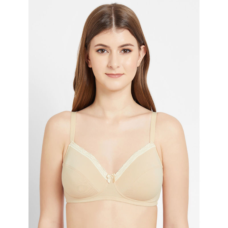 Essentials Non Padded Non Wired Full Cup Comfortable Everyday Comfort Bra (36B)