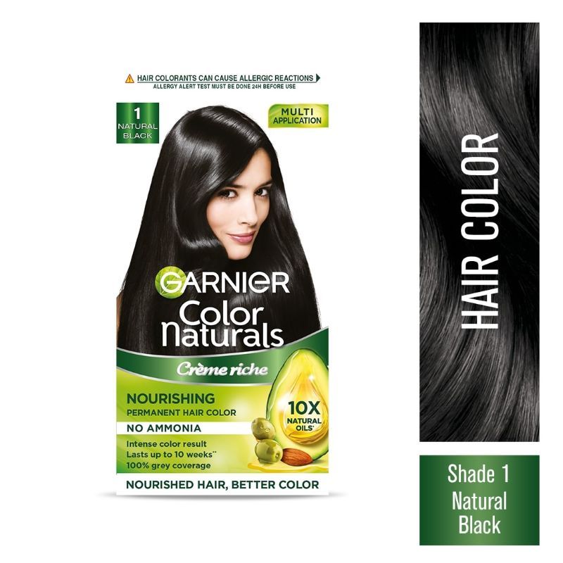 Garnier Color Naturals Creme Hair Color - 1 Natural Black: Buy Garnier  Color Naturals Creme Hair Color - 1 Natural Black Online at Best Price in  India | Nykaa