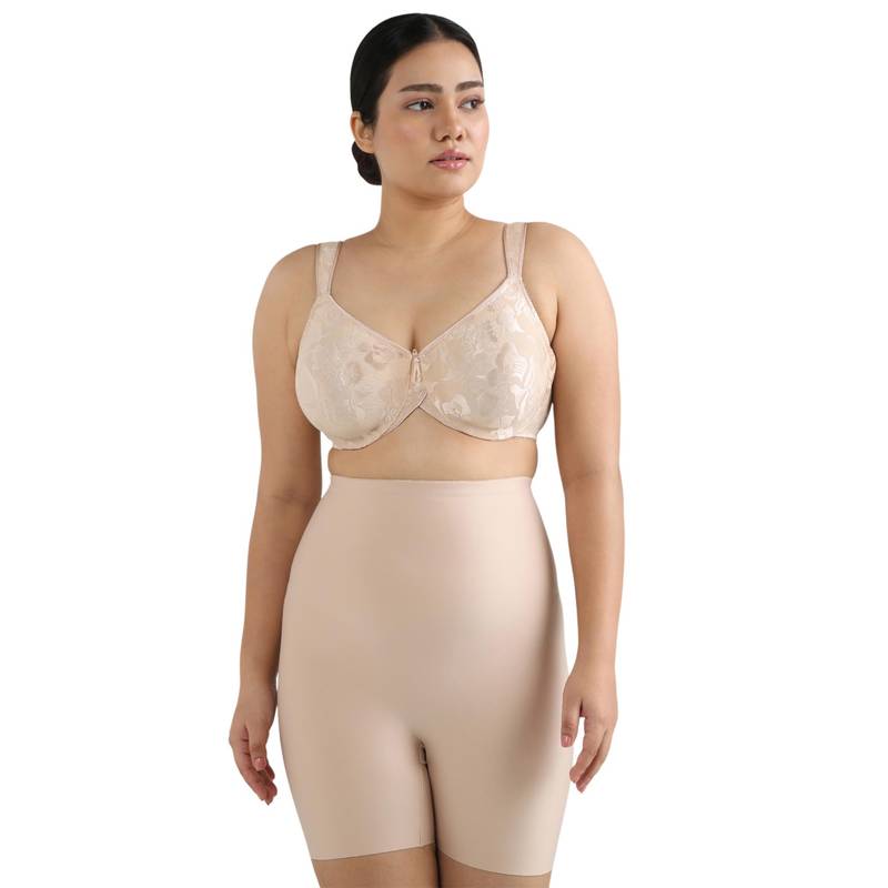 Wacoal Womens Girdle High Waist Medium Compression Tummy & Thigh Shapewear - Beige (XL)