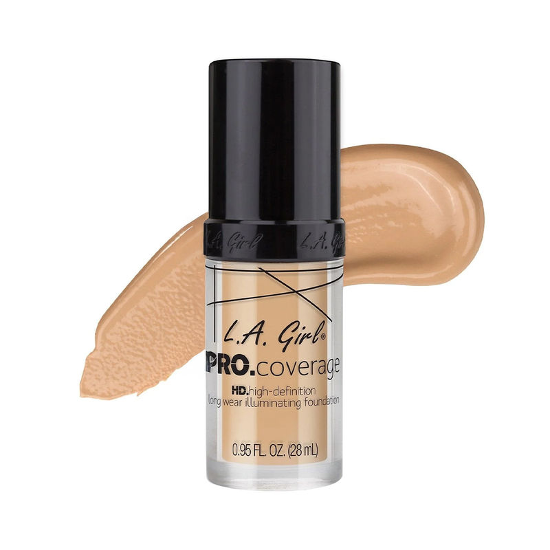 L.A Girl HD Pro Coverage Long Wear Illuminating Liquid Foundation - Fair