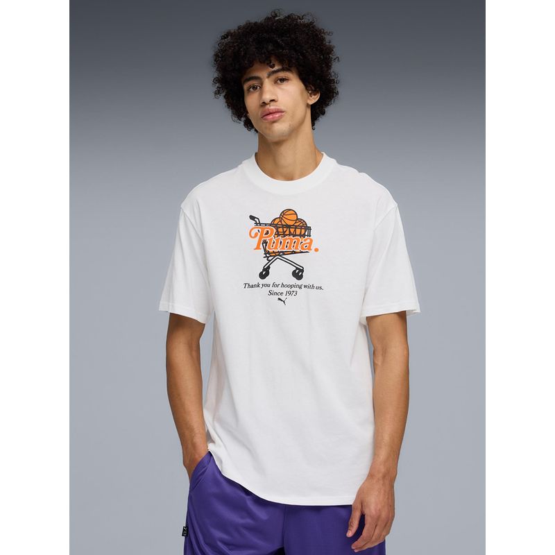 Puma Junior Varsity Mens Printed Basketball Cotton Jersey (2XL)