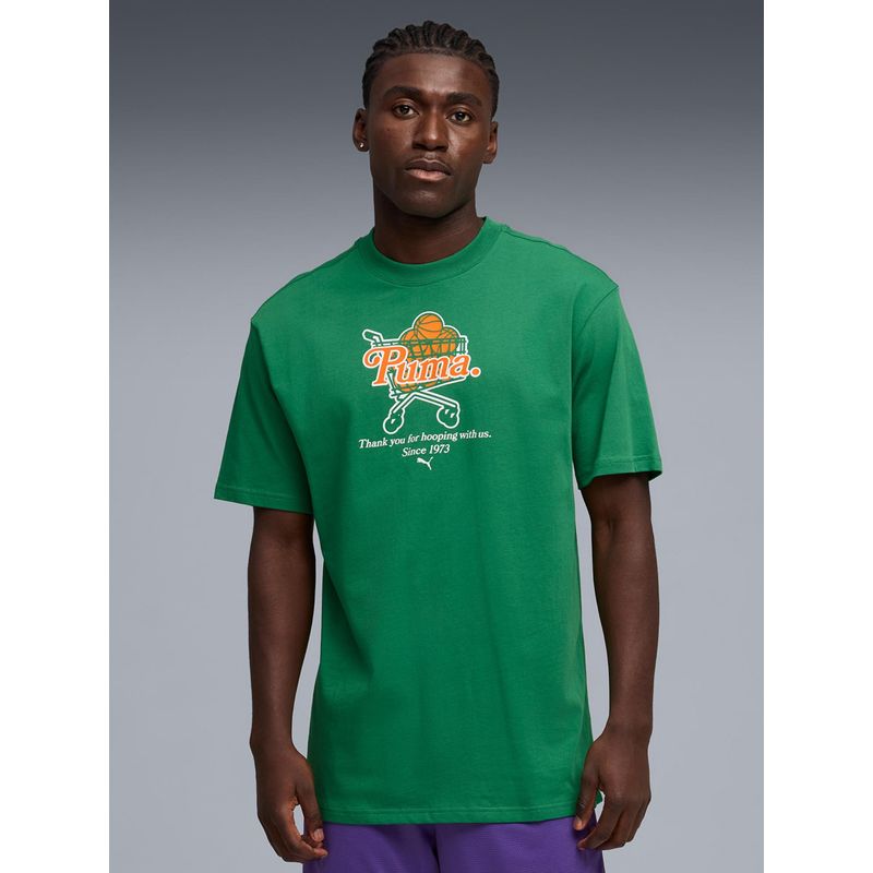 Puma Junior Varsity Mens Printed Basketball Cotton Jersey (L)