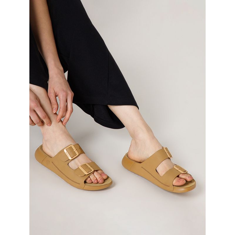 NoStrain Camel Leather Sandals (UK 4)