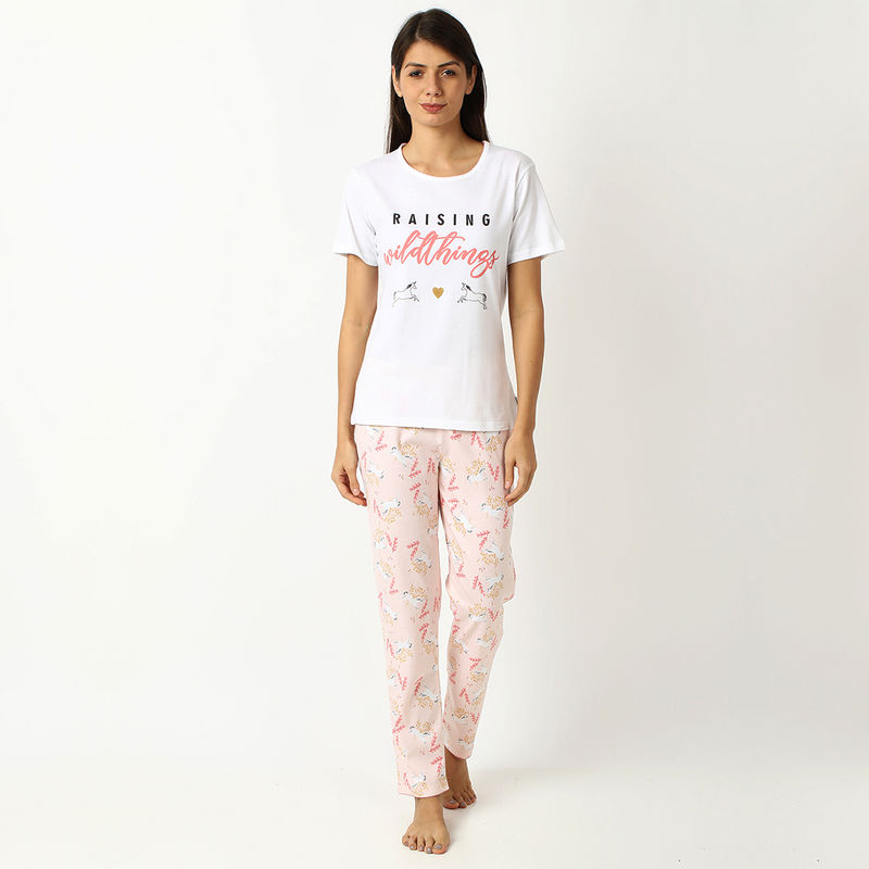 mackly Women Printed Night Suit - Multi-Color (XS)