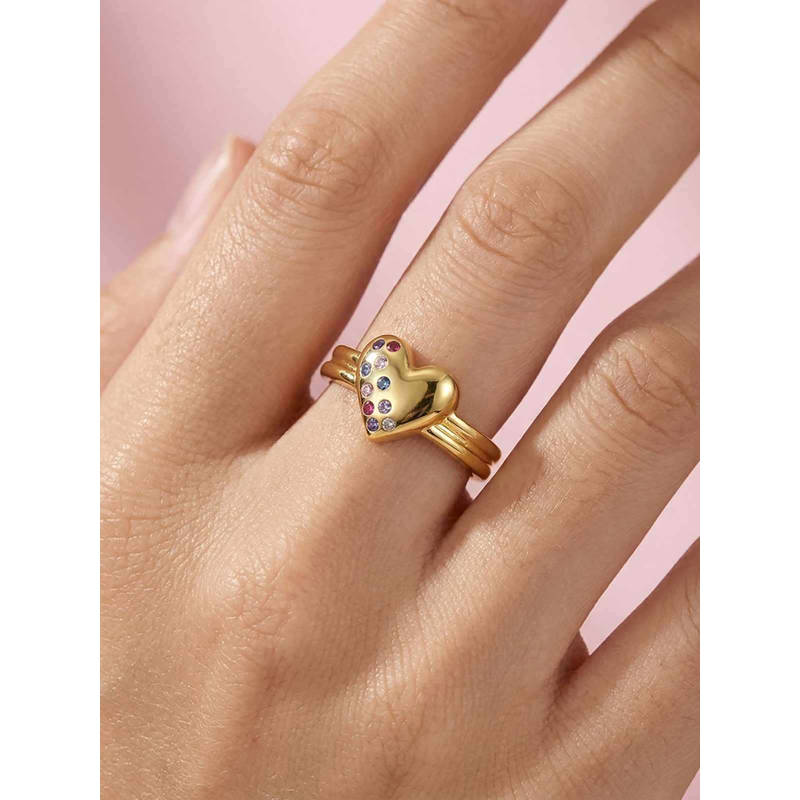 Nishani 925 Multi-Color Heart Ring (6)