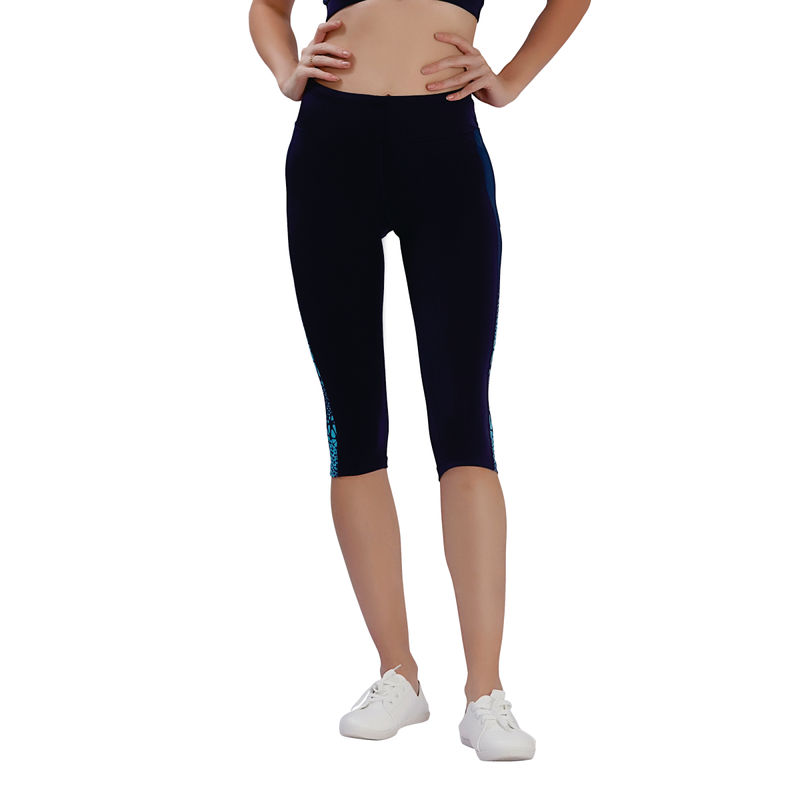Veloz Women's Multisport Wear - Sports Legging 3/4Th Length V Flex - Blue (S)