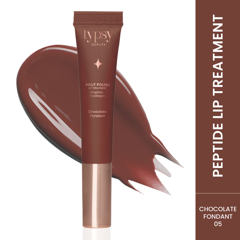 Typsy Beauty Glaze Pout Polish Peptide Lip Treatment Balm - 05 Chocolate Fondant