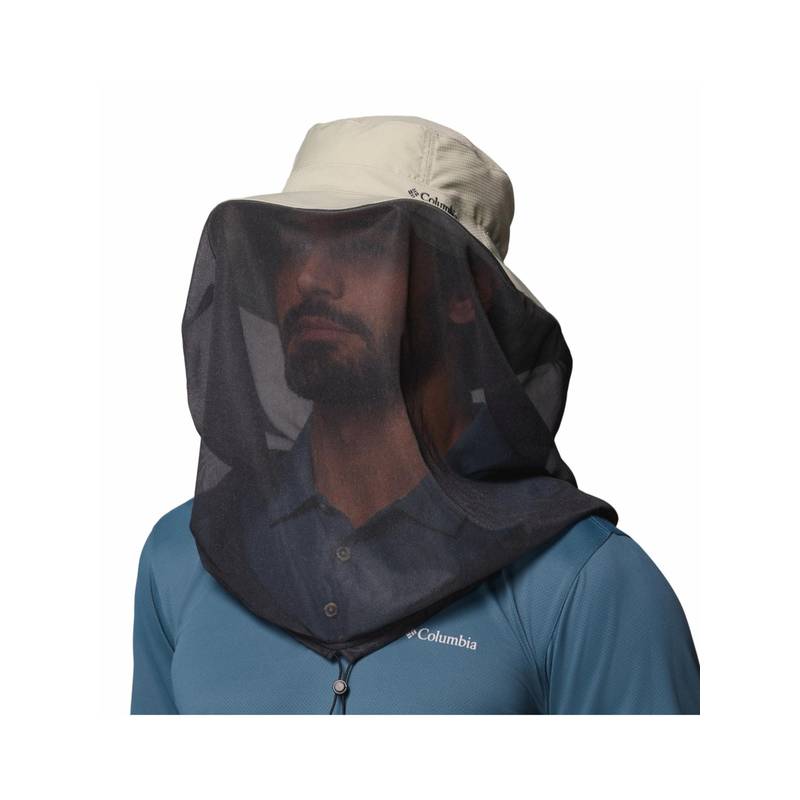Columbia Unisex Green Omni-Shade No See Um Mesh Booney Hiking Trekking Hat (L/XL)