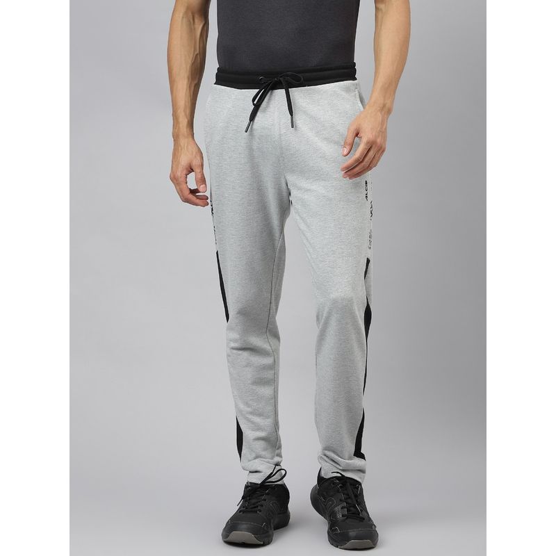 Alcis Men Graphic Light Grey Soft Touch Track Pant (XL)