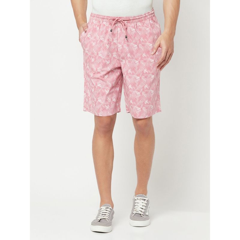 CRIMSOUNE CLUB Men's Pink Printed Lounge Shorts (M)