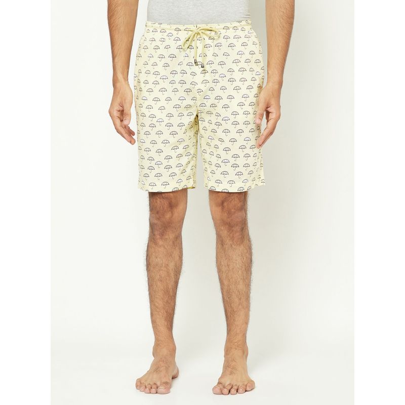 CRIMSOUNE CLUB Men's Lemon Printed Lounge Shorts (S)