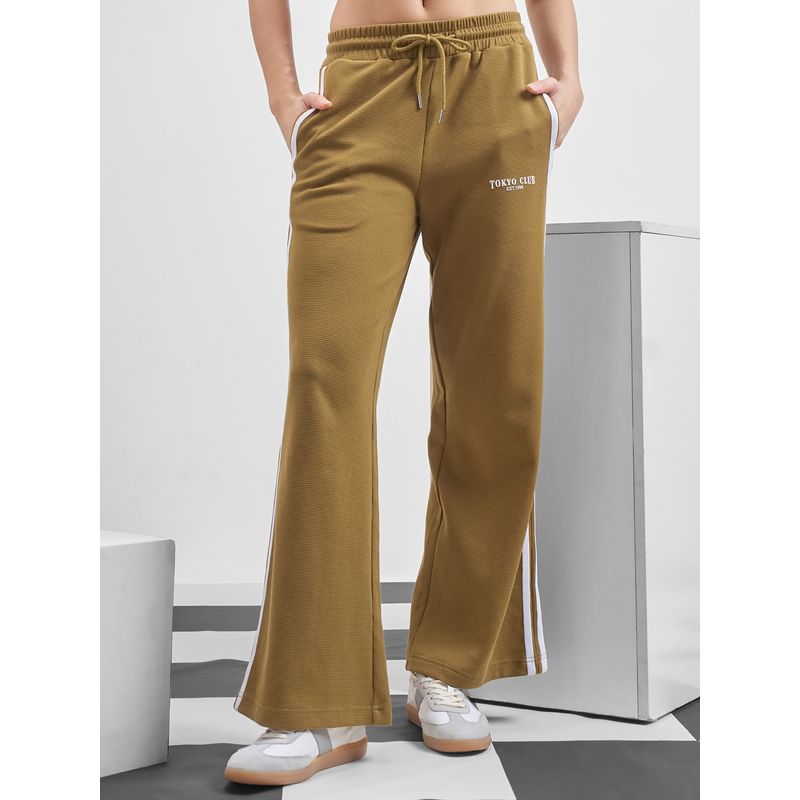 TOKYO TALKIES Women Brown Striped Track pant (26)