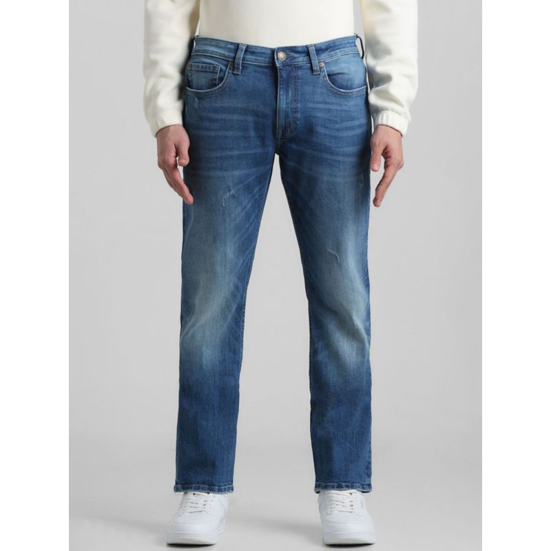 Jack & Jones Blue Clark Regular Fit Stretch Jeans (29)