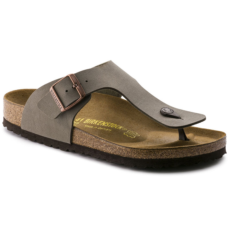 Birkenstock Ramses Birko-flor Nubuck Grey Regular Width Unisex Sandals - EURO 43