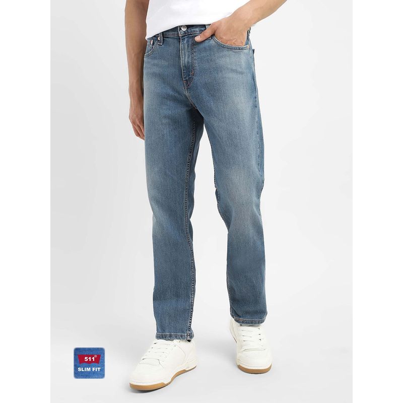 Levi's Men 511 Blue Slim Fit Jeans (40)