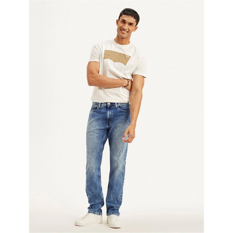 Levi's Mens 541 Blue Athletic Straight Fit Mid Rise Jeans (30)